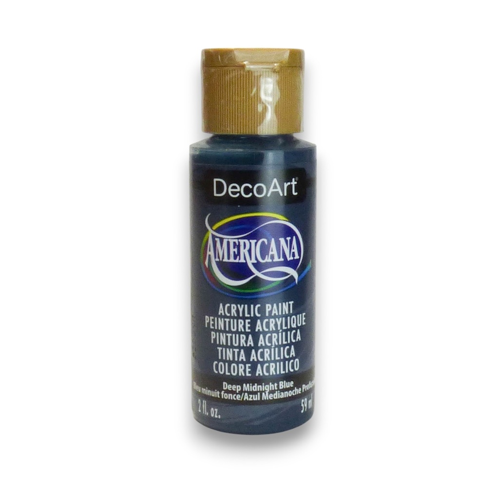 DecoArt Americana Acrylic - Deep Midnight Blue (2oz)