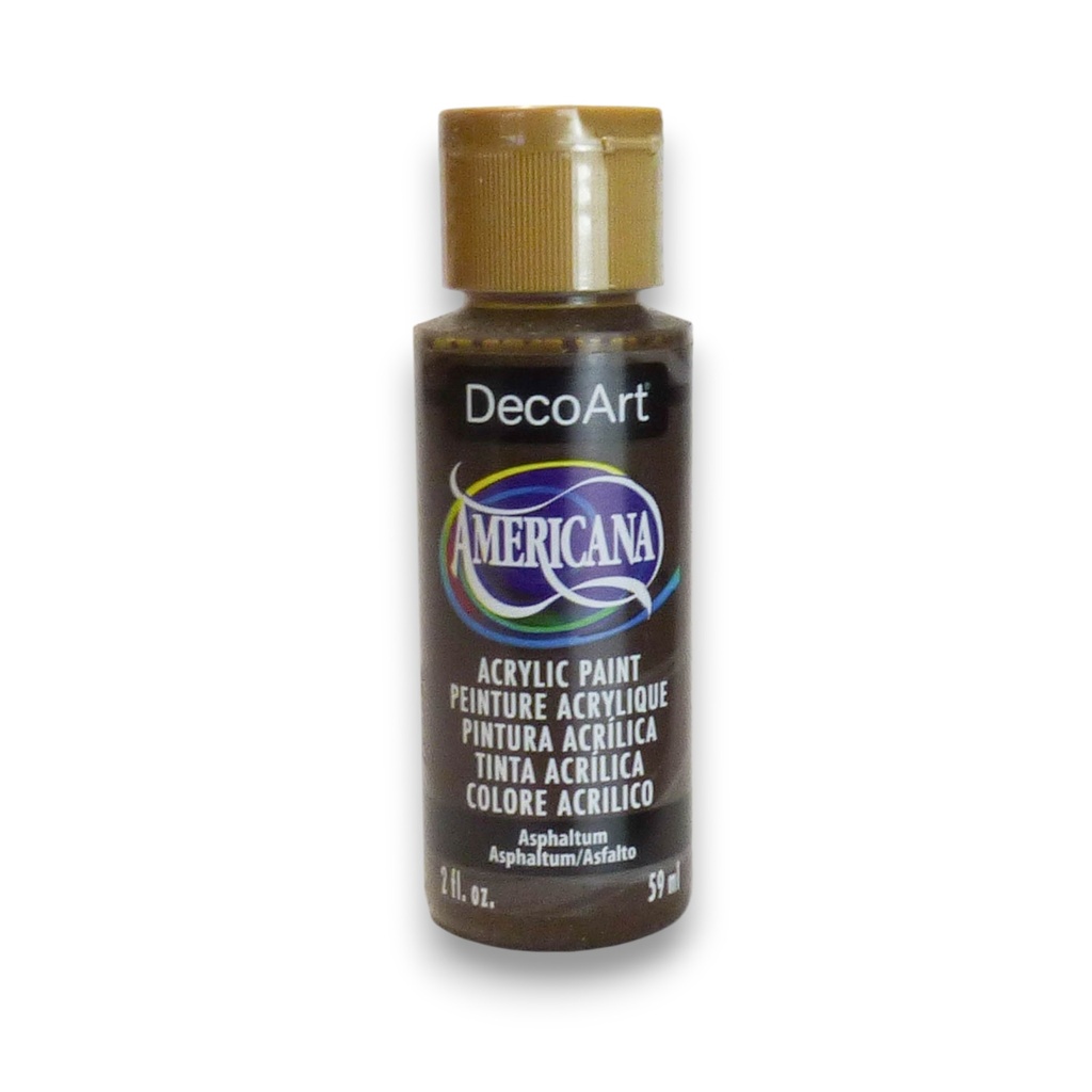DecoArt Americana Acrylic - Asphaltum (2oz)