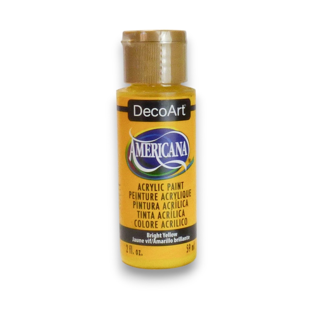 DecoArt Americana Acrylic - Bright Yellow (2oz)