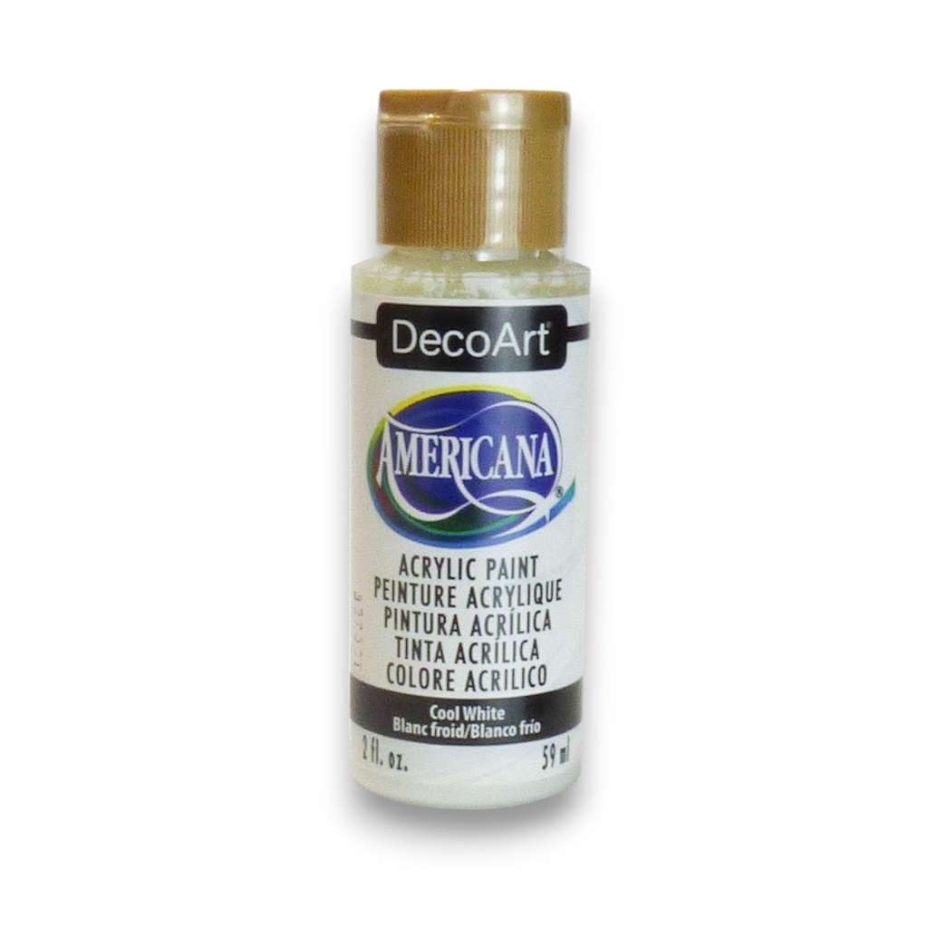 DecoArt Americana Acrylic - Cool White (2oz)