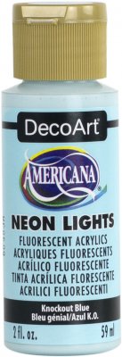 DecoArt Americana NEON Acrylic - Knockout Blue (2oz)