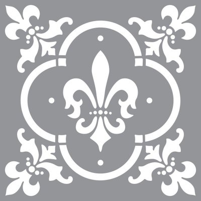 DecoArt Fleur de Lis Tile 12"x12" Stencil