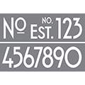 DecoArt Art Deco Numbers Stencils 6"x18" (2 pack)