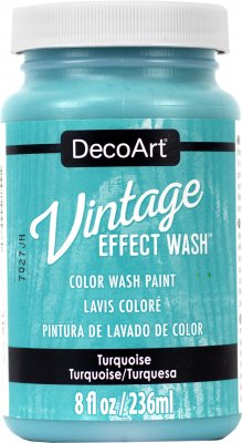 Turquoise Vintage Effect Wash