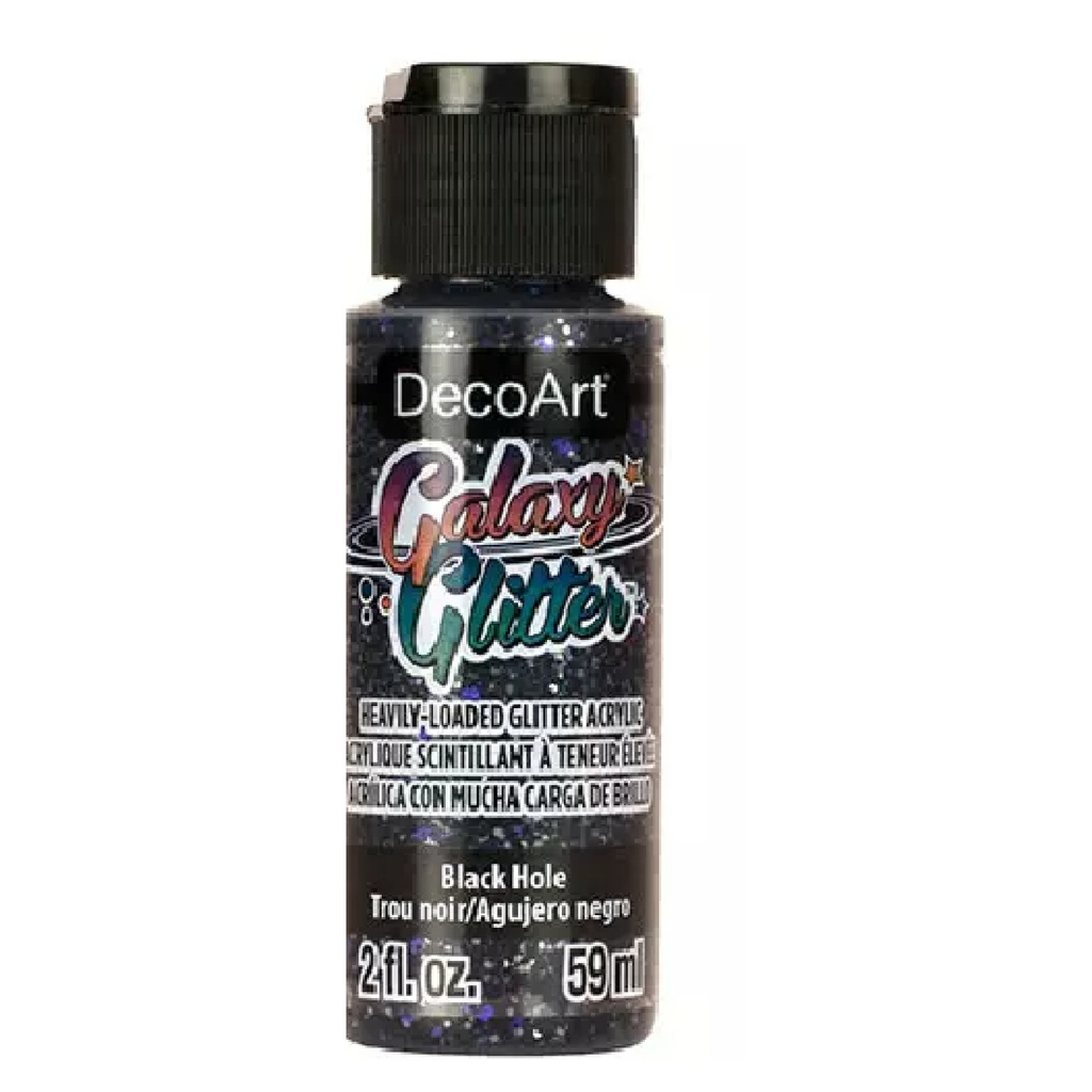 DecoArt Galaxy Glitter Acrylic Paint - Black Hole