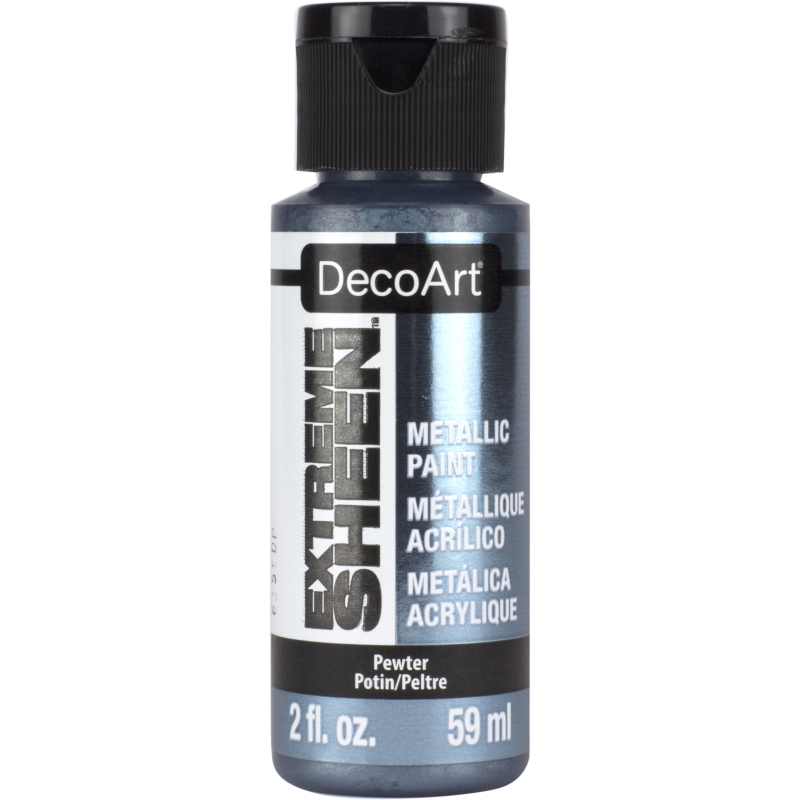 DecoArt Extreme Sheen Metallic Paint - Pewter (2oz)