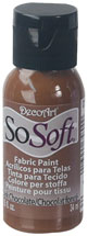 DecoArt SoSoft Fabric Paint 1oz - Dark Chocolate
