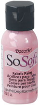 DecoArt SoSoft Fabric Paint 1oz - Baby Pink Deep 