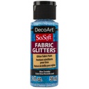 DecoArt SoSoft Glitter Fabric Paint 2oz - Blue Twinkle 