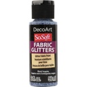 DecoArt Glitter Fabric Paint 2oz - Black Sequins 