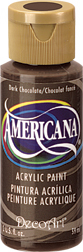 DecoArt Americana Acrylic - Dark Chocolate (2oz)