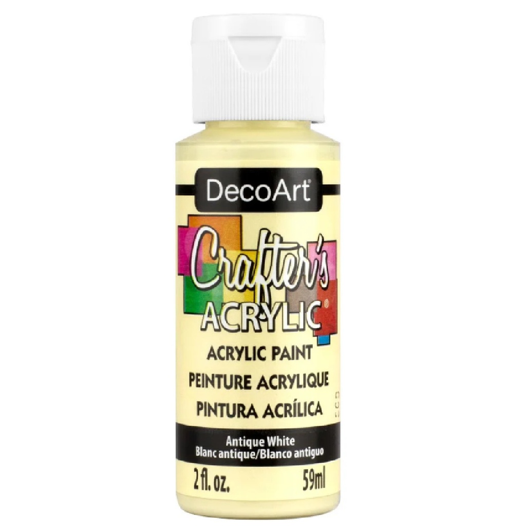 DecoArt Crafter's Acrylic Paint - Antique White (2oz)