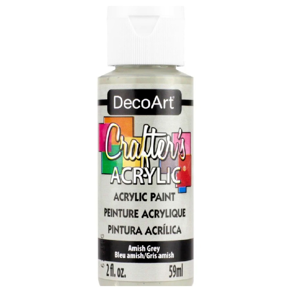 DecoArt Crafter's Acrylic Paint - Amish Grey (2oz)