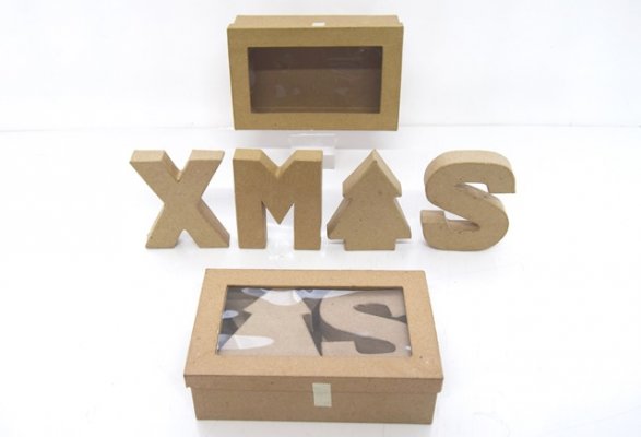 PaperMache Xmas Letter (tree) kit Pack of 6