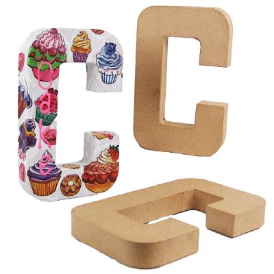 PaperMache Letter 8.25" C PACK OF 3