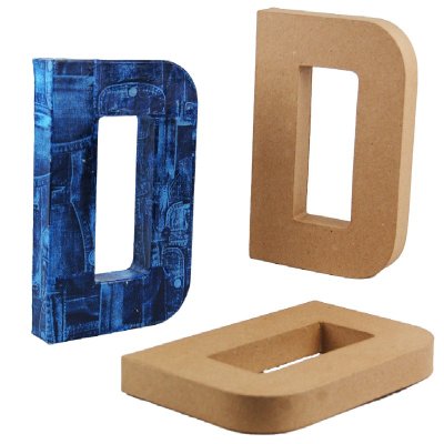 PaperMache Letter 8.25" D PACK OF 3