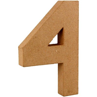 PaperMache Number 8.25" 4 PACK OF 3