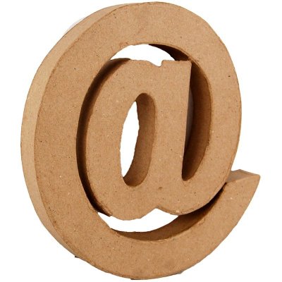 PaperMache "@" symbol 8.25" PACK OF 3