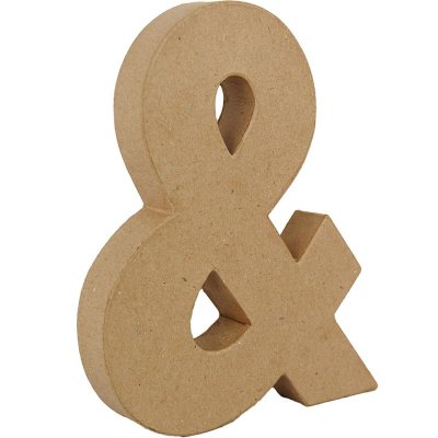 PaperMache Ampersand 8.25" - Pack of 3