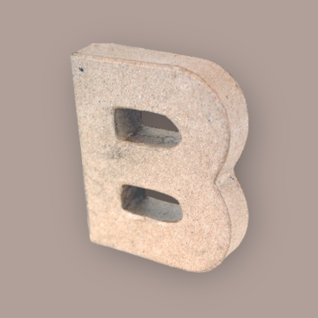 PaperMache Letter 4" B PACK OF 5