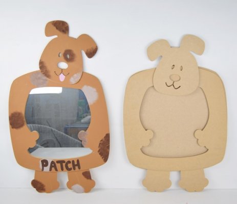 Pronty Crafts - MDF Dog Mirror & Frame
