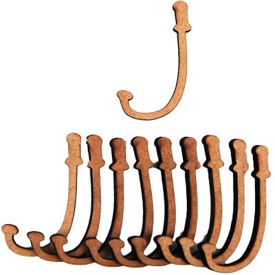 Pronty Crafts - MDF Letter j - 2.8cm (10pk)