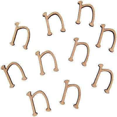 Pronty Crafts - MDF Letter n - 2.8cm (10pk)