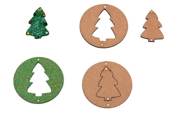 Pronty Crafts - MDF Christmas Tree Duo (3pack)