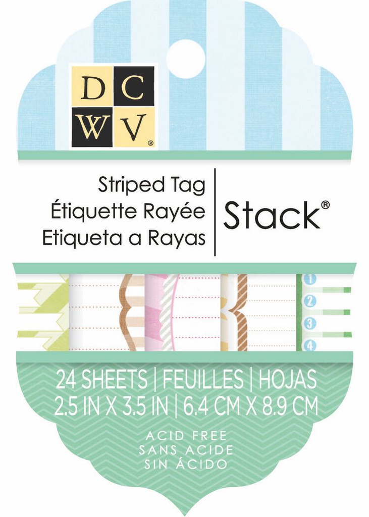 2X3 Stripes Tag Stack