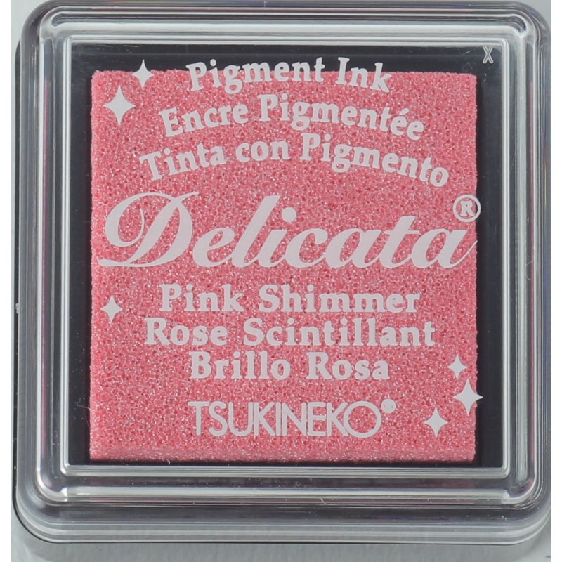 Delicata Ink Pad - Pink Shimmer (Small)