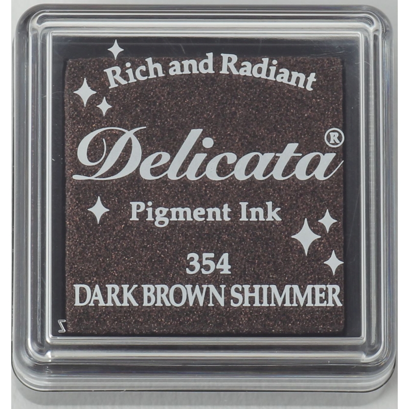 Delicata Dark Brown Shimmer Small Ink Pad