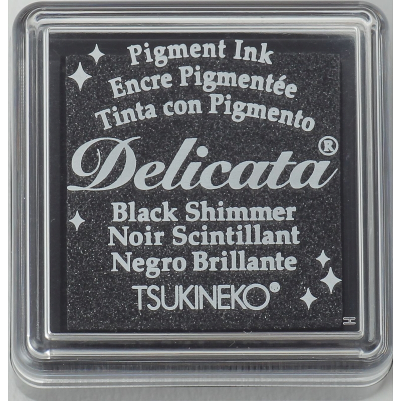 Delicata Ink Pad - Black Shimmer 