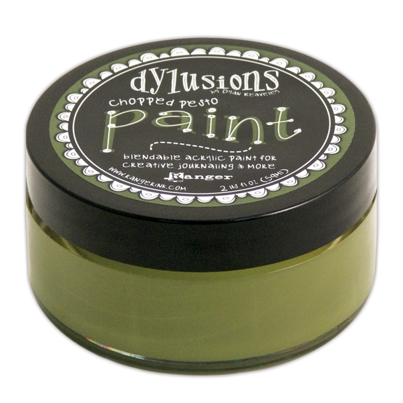 Dylusions Acrylic Paint - Chopped Pesto (2oz)