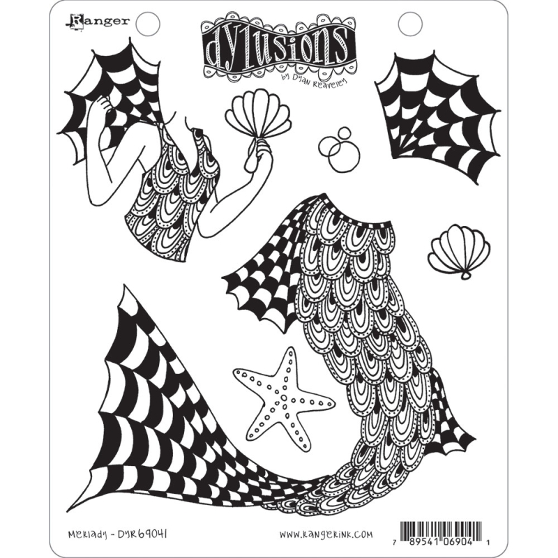 Dylusions Merlady stamp set