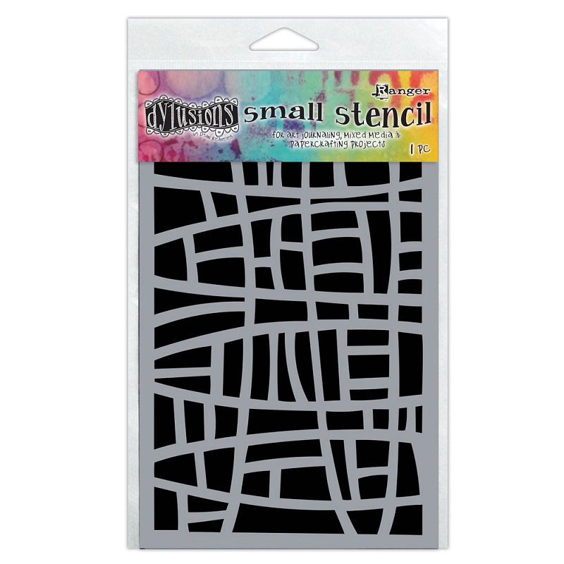 Dylusions Stencil Stained Glass