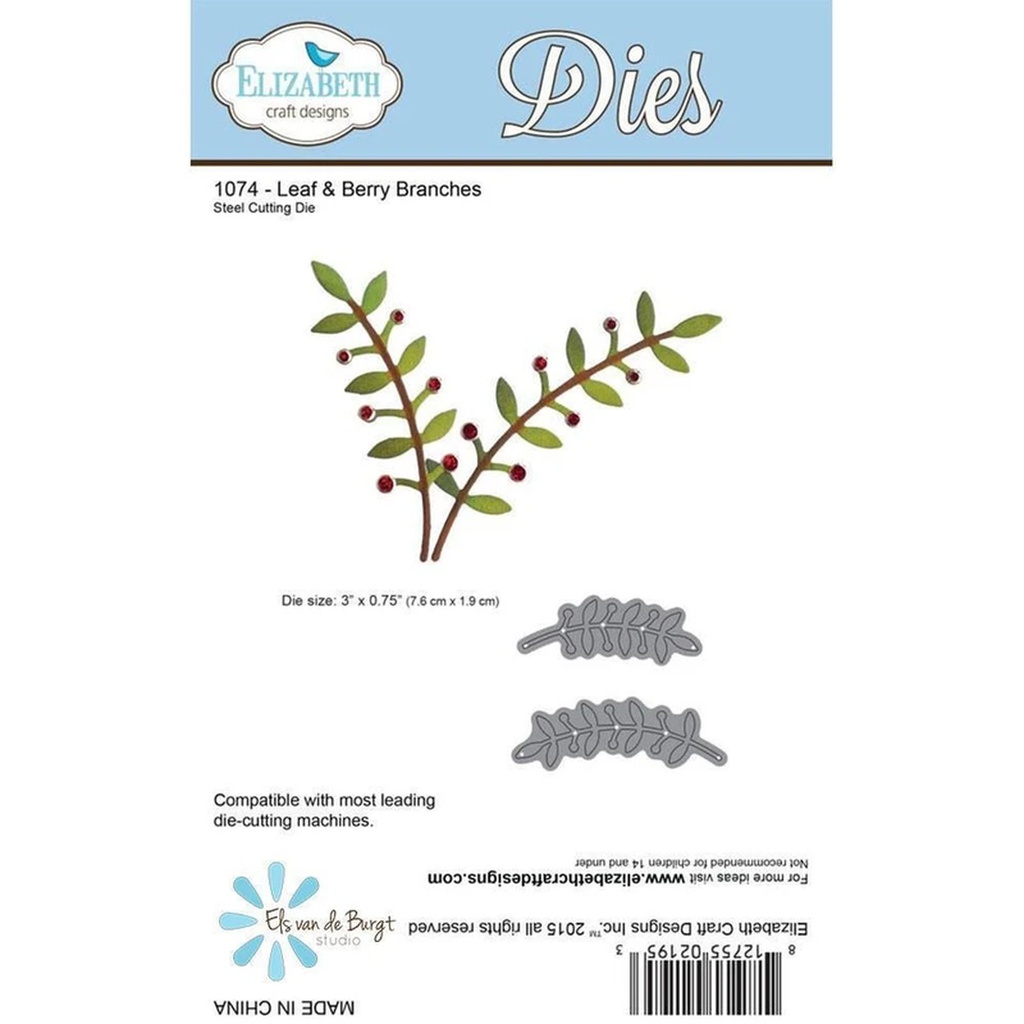 Elizabeth Craft Designs – Leaf & Berry Branches Die Set