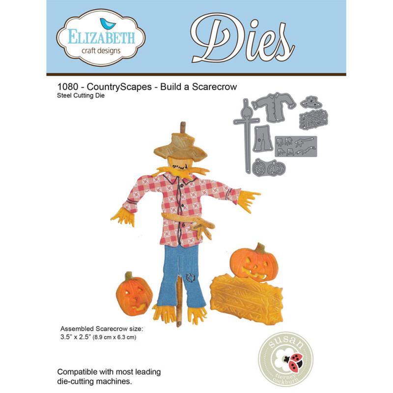 Elizabeth Craft Designs - CountryScapes Build a Scarecrow Die Set