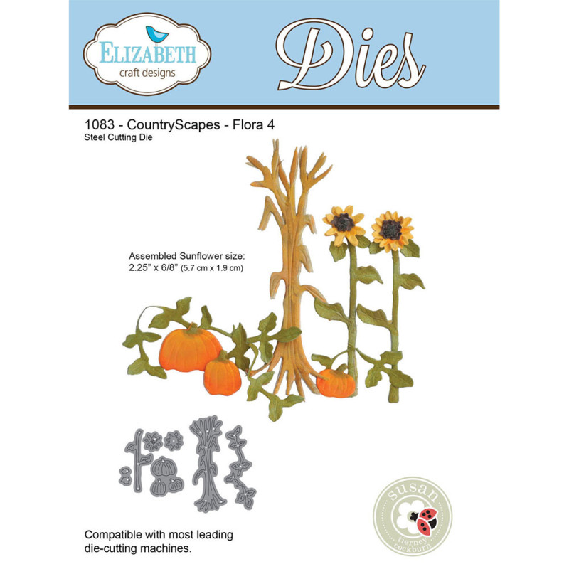 Elizabeth Craft Designs - CountryScapes Flora 4 Die Set