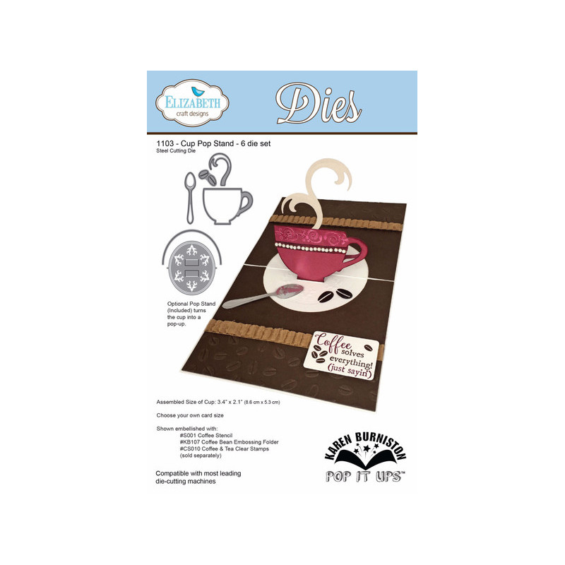 Elizabeth Craft Designs – Cup Pop Stand Die Set – POP IT UPS