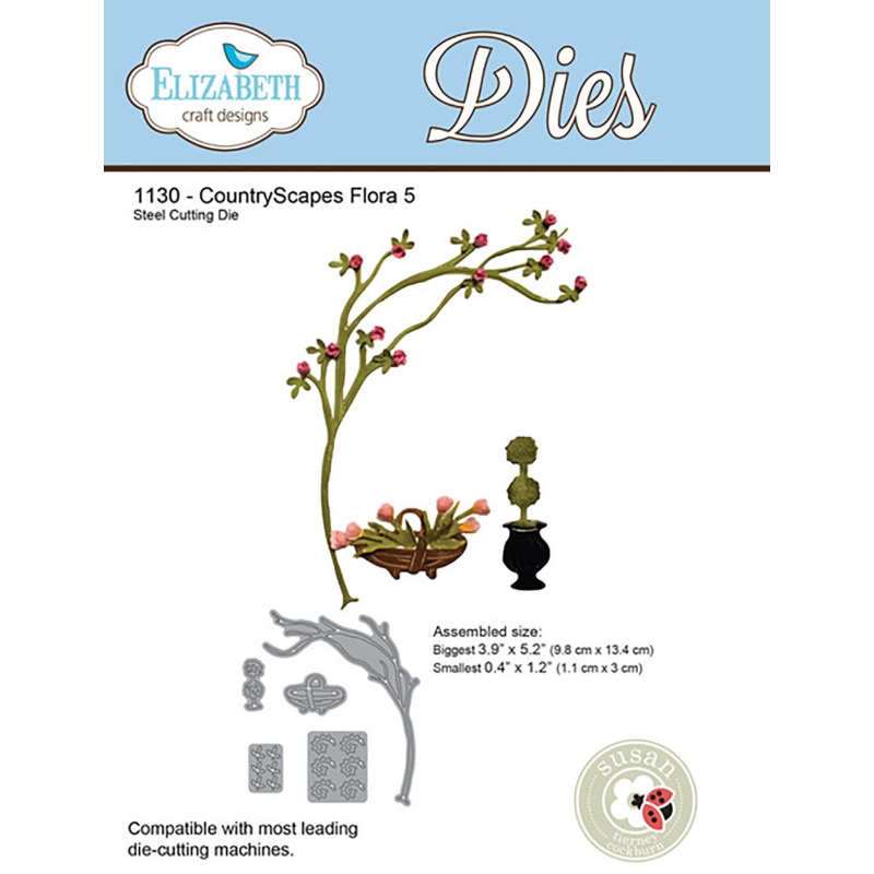 Elizabeth Craft Designs – CountryScapes Flora 5 Die Set
