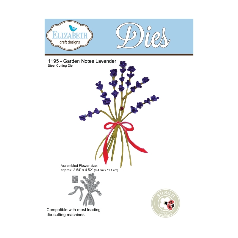 Elizabeth Craft Designs - Garden Notes Lavender Die Set