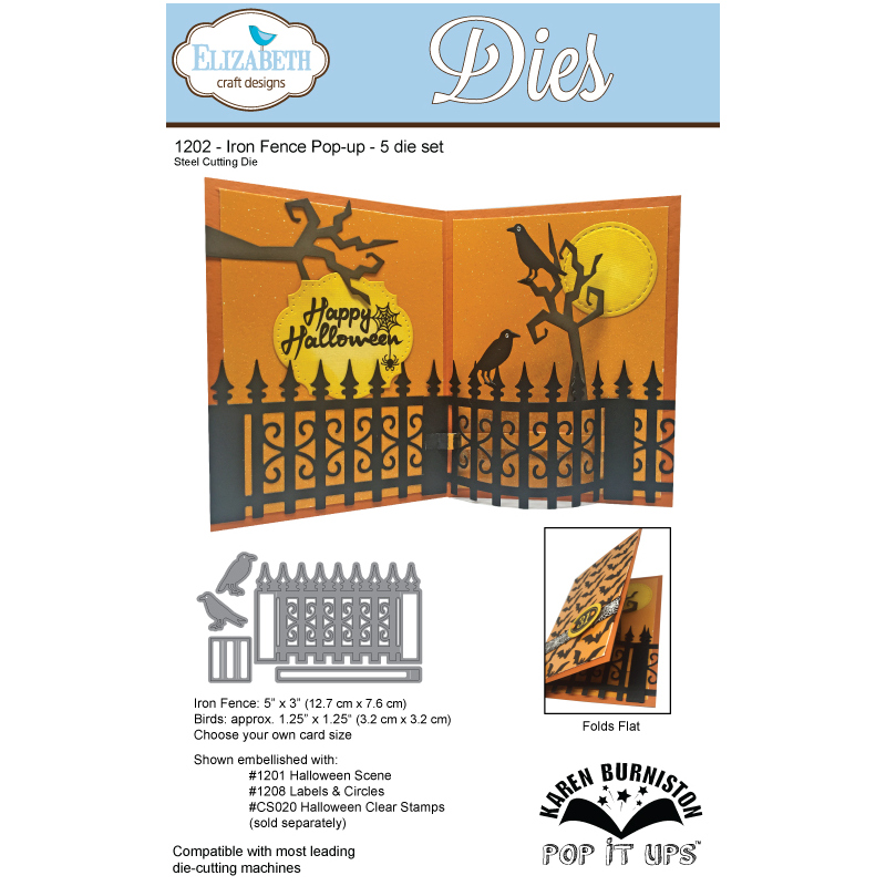 Elizabeth Craft Designs - Iron Fence Pop-Up Die Set - POP IT UPS