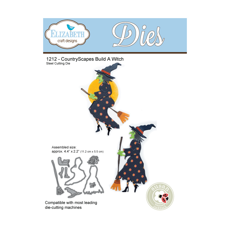 Elizabeth Craft Designs - CountryScapes Build A Witch Die Set