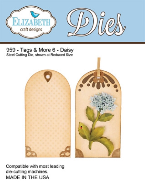 Elizabeth Craft Designs - Tags & More 6 Daisy Die Set