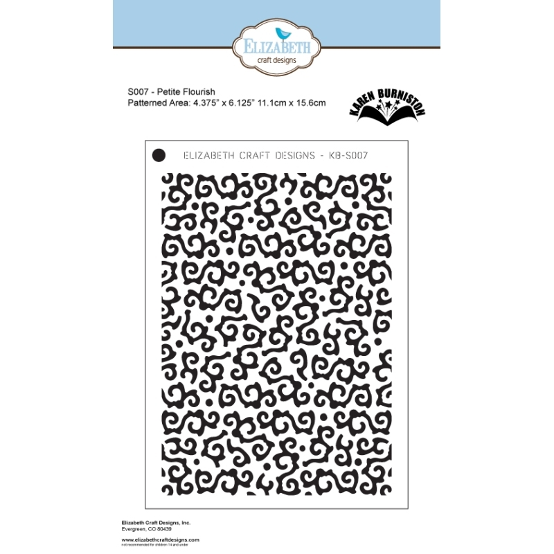Elizabeth Craft Designs - Stage It Stencils Petite Flourish