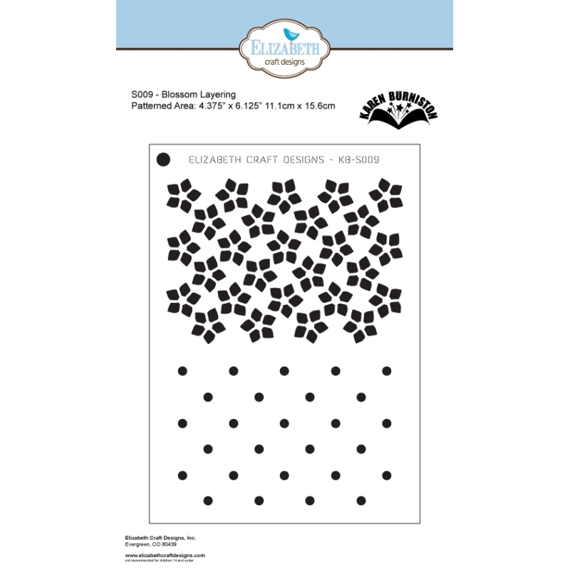 Elizabeth Craft Designs - Stage It Stencils Blossom 