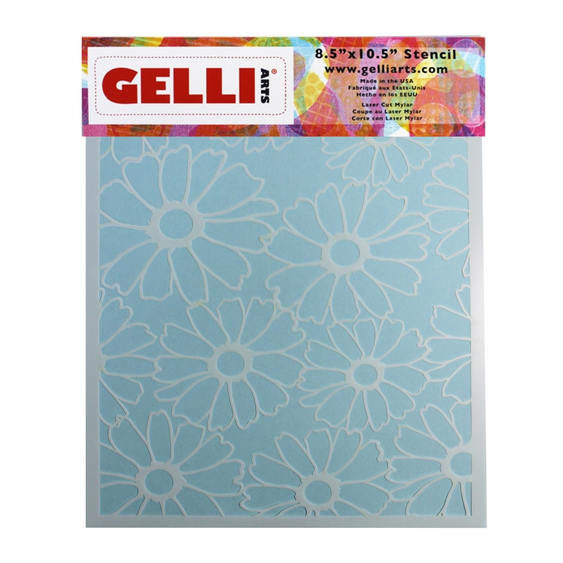 Gelli Arts® Flower Stencil (8"x10" plate)