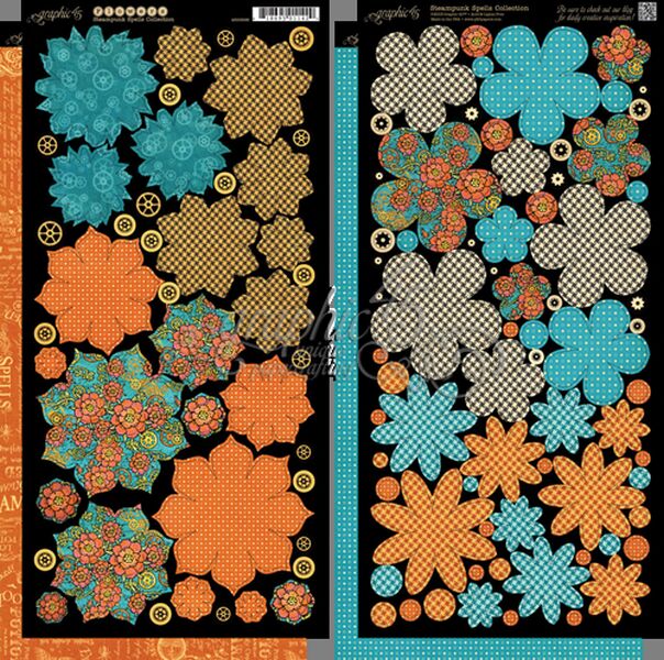 Graphic 45 - Steampunk Spells Cardstock Flowers