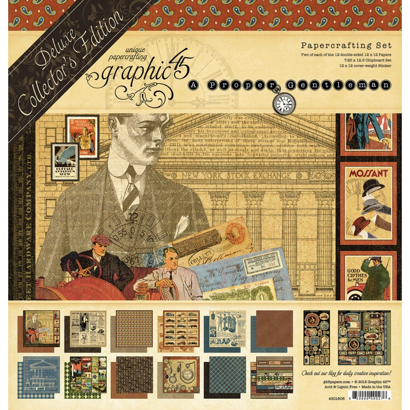 Graphic 45 - A Proper Gentleman Deluxe Collector's Edition