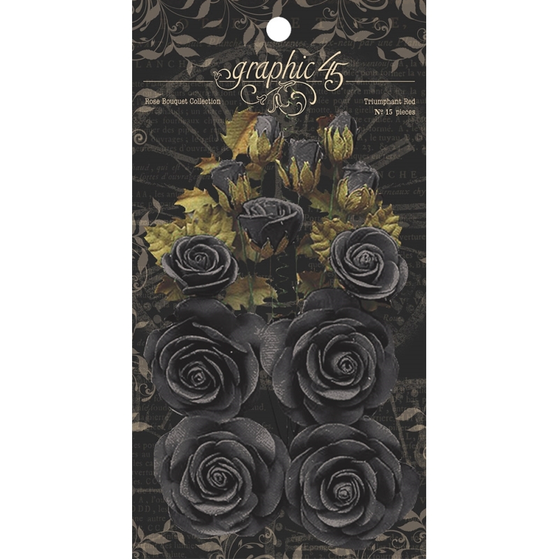 Graphic 45 - Rose Bouquet Collection (Photogenic Black x15)